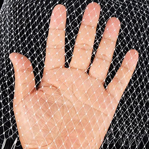 Premium Garden Netting - White Nylon Anti-Bird Protection for Trees, Ponds & Farms, 2cm Square Mesh, 3x20m (10x66ft) - Ideal Trellis Cover Solution