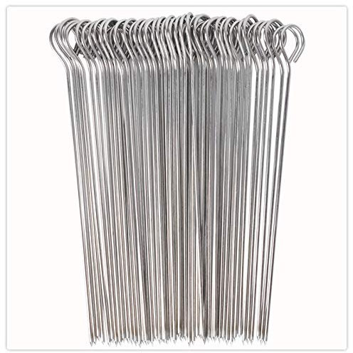 UCEC 50x Kebab Skewers Metal, Metal Kebab Sticks, 20 cm, Stainless Steel, for Grilling and Barbecue