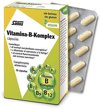 Salus - B-Komplex Suplemento, 30 Cápsulas, Para la Salud y el Bienestar General - Con Levadura Especial de Vitaminas del Grupo B