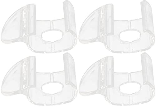 DOITOOL 4 Stück Rollo-Hardware Saumgriffe Rollos Schattierungen Transparenter Griff Zug Hebeklemme Zug Für Rollos Jalousien Rollvorhang Zubehör