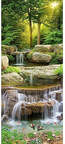 SHEGZHUC Peinture diamant Paysage adulte 50 x 110 cm Grande cascade Peinture par numéros Images