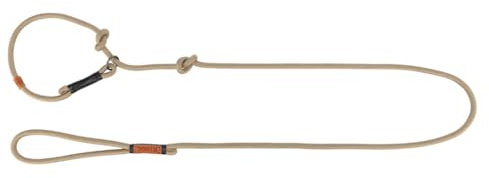 TRIXIE Laisse Retriever BE Nordic S–M, 1,70 m réglable en continu Sable/Noir - Laisse avec limiteur de Traction idéale comme Laisse d’entraînement - pour Petits à Chiens de Taille Moyenne