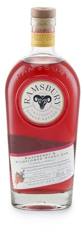 Ramsbury Raspberry & Wildflower Honey Gin – Single Estate Spirits – Made in Wiltshire, UK – 70cl – 38% ABV