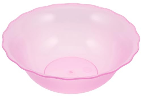 minkissy Frosted Face Washing Basin 8.66 Inch Plastic Salon Washbasin with Decorative Edge for Skincare Beauty Salon and Bathroom Use