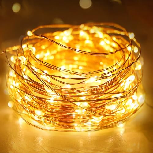 litogo Lichterkette Batterie Timer, 3M 30 LED Lichterkette Innen Wasserdicht Kupferdraht Fairy Lights, Lichterketten Batteriebetrieben (AA Batterie) für Party Weihnachten Hochzeit Deko, Warmweiß