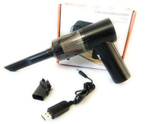 1 TO 1 MARKET Mini Aspirador sin Cable. Aspiradora de Mano .Potente 6000 PA, hogar, Coche, pelos de Mascotas, teclados. Carga USB Dispone de 30 Minutos de autonomía. Aspiradoras. Accesorios Coche.