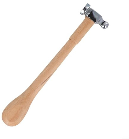 Martello per la creazione di gioielli con manico in legno per gioiellieri orafi argentieri (B)