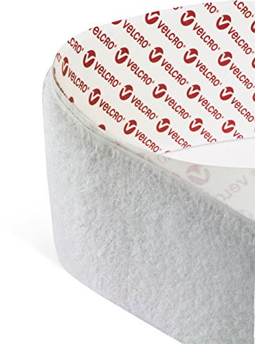 VELCRO® Brand de Bande auto-adhésif, boucle et crochet, 30 mm de large, blanco, 1m