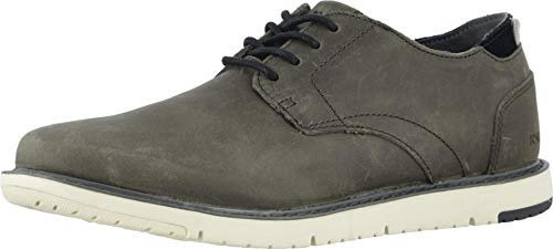 TOMS Navi Oxford, Scarpa da barca Uomo, Smooth Leather Black, 43.5 EU