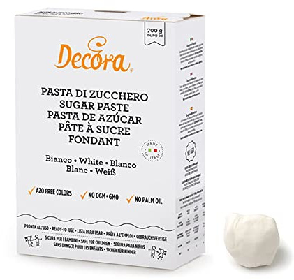 Decora 0310210 Pasta De Azúcar Blanca 700 G No E171