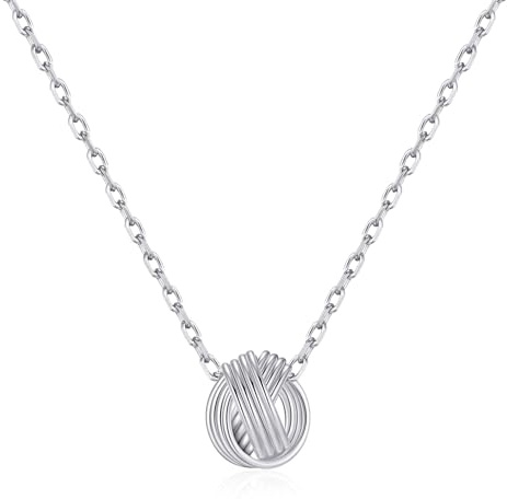 Philip Jones Knut halsband i sterlingsilver