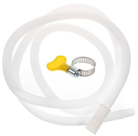 DOITOOL Air Conditioner & Dishwasher Drain Hose Extension Kit, 6.56 Feet Flexible Water Inlet Hose with Clamp (Total length: 78.6in, Inner Size: 0.6in)