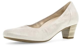 Gabor Damen Klassische Pumps, Frauen Absatzschuhe,Wechselfußbett,Komfortable Mehrweite (H),Heels,hochhackige Schuhe,Muschel,42.5 EU / 8.5 UK
