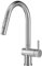 Hochdruck Wasserhahn Küche, SEMANEY Küchenarmatur mit 2 Modus Brause Ausziehbar, Mischbatterie küche 360° Schwenkbar, Einhebel Armatur Spültischarmatur, Gebürstet