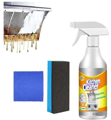 Detergente per cucina, spray detergente per cucina, detergente multiuso per pentole e padelle, spray detergente per bolle da cucina, detergente per grasso da cucina, spray detergente multiuso in