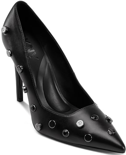 DKNY Mickel Studs-High Pump 100mm, Tacones Altos Mujer, Negro, 37 EU