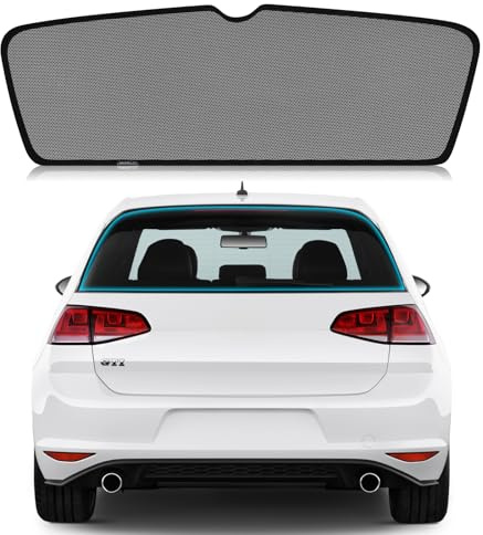 ZATOOTO Parasole Lunotto Posteriore per VW Golf 7 2015-2021, Protezione Solare, Anti-UV, Camping & Protezione Bagagliaio, Pieghevole
