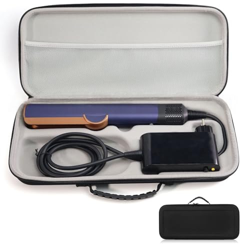 PZJFH Custodia portatile, custodia rigida impermeabile, custodia per piastra Dyson, caricabatterie e accessori, 43 x 19 x 7 cm