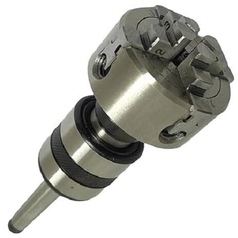 Mandrino per tornio indipendente a 4 ganasce 70mm con centro girevole Mt 2 filettatura 14X1-Amz212