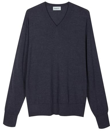 Diana Studio - Maglia con Scollo a V in Lana Merino Extrafine e Cotone Organico, Uomo, Maniche Lunghe, Casual Fit