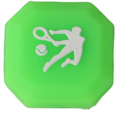 Folpus Amortiguador de Vibraciones para Raqueta de Tenis, vibración de, Regalo, Adorno, fácil instalación, Verde Fluorescente