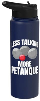 Petanque Player Boules Game Match Less Talking Petanque Stainless Steel Insulated Water Bottle