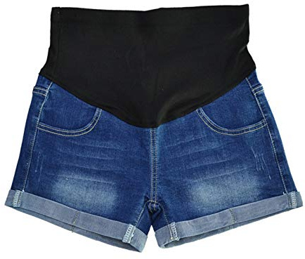 keepmore Maternidad Bermudas Cintura Alta Cinturón de Soporte Comodidad Shorts de Mezclilla Embarazado Mujeres Jeans Pantalones Cortos de Embarazo