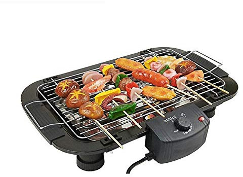 Bärbar rökfri elektrisk grill, hemmagrill, elgrill, utomhus, camping, picknick, brännare, träkol, camping grillugn
