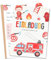 MeinBaby123® 10 Einladungskarten Kindergeburtstag Jungs | Feuerwehr Geburtstagseinladungen für Kinder | Feuerwehr Einladungskarten | inkl. 10 Briefumschläge | Premium Qualität (Feuerwehr V3)