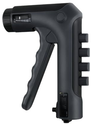 HXD-ERGO Handtrainer Unterarmtrainer, Einstellbarer Widerstand 5-60kg, Grip Griffkraft Trainer, Fingertrainer, Für Sportler und Wiederherstellung der Hand, Anfänger, Schwarz