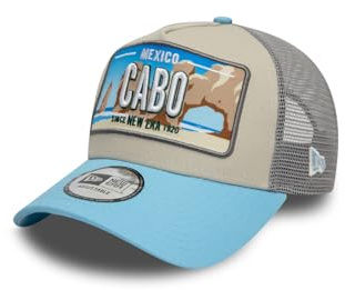 New Era Licence Plate Trucker KepsEra Herrar - curved brim cap basebollkeps keps Snapback, med skärm, skärm Vår-sommar Sommar - One Size ljusblå