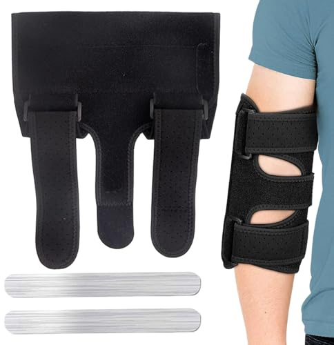 Bandage de tunnel cubital | Bandes de soutien du coude | Protection ergonomique rembourrée réglable confortable pour le sommeil Récupération Hommes Femmes Usage domestique