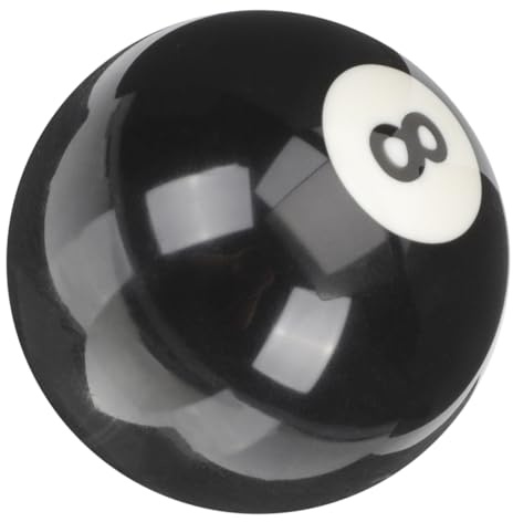 JUMPLAWN Palla da biliardo 8 pezzi numero 8 in resina resistente all'usura calibrata precisa rotonda ed equilibrata palla da gioco durevole per piscina e allenamento biliardo