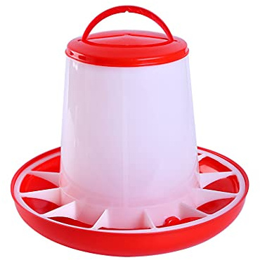 VlHpnpe Alimentatore automatico per pulcini appeso distributore di cibo per polli 1.5kg 3kg 6kg forniture di alimentazione per pollame mangiatoie per pollo bambino senza spreco