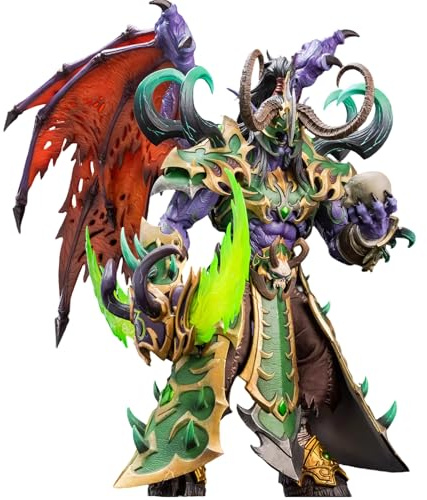 Next Fig MEMORYTOYS 1/10 World of Warcraft Illidan the Demon Hunter - Begränsad upplaga Black Corrupted Edition mycket detaljerad artikulerad samlarfigur för vuxna spelare och fans