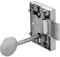 Gedotec Serrure de Tiroir | Verrou en Acier Nickelé pour Tiroir, Porte de Commode, Armoire, Placard, Coffre | Verrouillage Sécurisé avec Clé | Conçu et Fabriqué en Allemagne - 25 mm