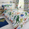 Happy Linen Company Kids Boys Girls Dinosaur Park Jurassic T-Rex Dino Green Reversible Single Bedding Duvet Cover Set