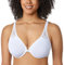 Delimira Women's Front Fastening Bras Underwire Unlined Racerback Plus Size Bra White 40D