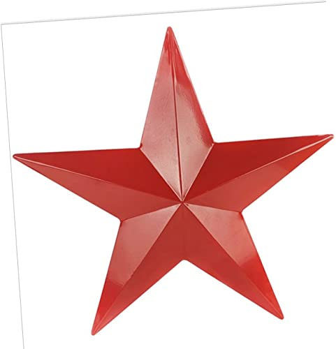 LIFKOME Eiserner Fünfzackiger Stern Rustikaler Scheunenstern Aus Metall Scheunensterndekor Aus Metall Wanddekoration Der Sternenscheune Gartenwandkunst Im Freien Statuette Eisen 3d Groß