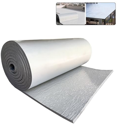 MZQMK Aislante Térmico Acústico Insonorización Coche Aluminio Forro Papel Autoadhesivo 20mm De Espesor Espuma Impermeabl, para Viviendas, Oficinas, Vehículos, Caravanas(D,1M*1M_10MM)