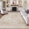 HUGEAR Waschbarer Beige Vintage Teppich Wohnzimmer 200x300cm Retro Rugs for Living Room Weich rutschfest Groß Tepich Kurzflor Schlafzimmer Carpet Living Room Bedroom Esszimmer Teppiche Büro