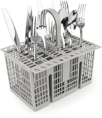 VFANDV Panier à Couverts, Porte-Couverts pour Lave-Vaisselle, pour Lave-Vaisselle 99673-8729, C00257140, C00386607 Gris