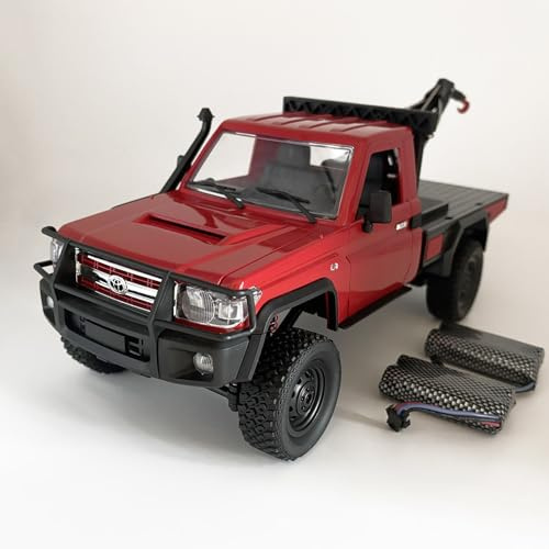 HLSFWDRIVE MN82T RC Crawler 1/12 RC Truck with Crane Hook Remote Control Rock Crawler 4x4 All Terrain Hobby Car for Adult 280 Brushed Motor 2 Speed Proportional Control Upgraded ESC and Receiver