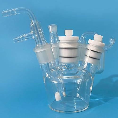 Enkelskiktad 5-ports elektrolytisk cell for redoxreaktion - 50 ml experimentell uppställning(200ml)