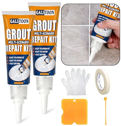 Kit De Reparación De Juntas De Azulejos, De Reparación De Juntas De Azulejo, Reparación De Juntas De Azulejos, De Blanqueador De Lechada (Blanco, 200G)
