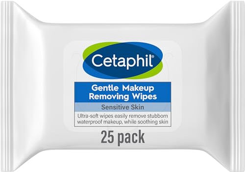 Cetaphil Toallitas suaves para quitar maquillaje, 25 unidades
