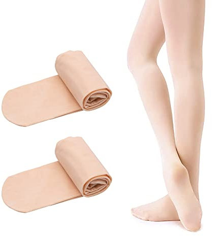 EULANT 2 Pairs Ballett Strumpfhose Mädchen,Kinder Verdicken Tanzstrumpfhosen,Stretch Leggings mit Fuß,90 Den Opaque Strumpfhose fürs Ballett Gymnastik Tanz Sport Aerobic Yoga pilate