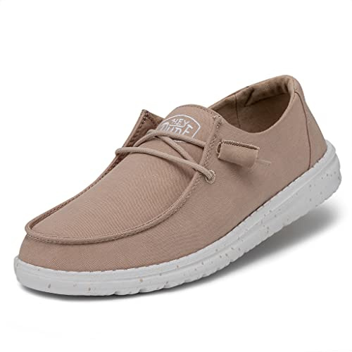 Hey Dude Wendy Slub Canvas, Mocassini Donna, Tan, 41 EU