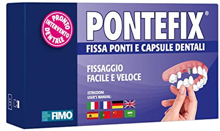 Pontefix - Cemento dentale fisso ponti, capsule dentali e denti a perno