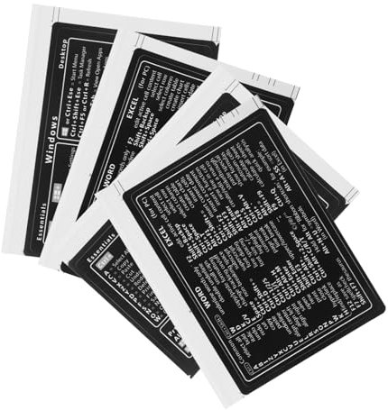 NUOBESTY 4sheets Laptop Stickers Vinyl Reference Sticker Sheet for Computer Sheet Replacement Windows Scenario